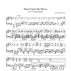 Ноты Avicii, Imagine Dragons - Heart upon my sleeve - предпросмотр