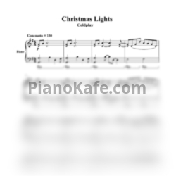 Ноты Coldplay - Christmas lights (Версия 2) - предпросмотр