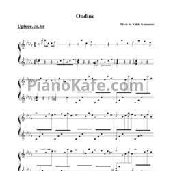 Ноты Yuhki Kuramoto - Ondine - предпросмотр