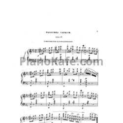 Ноты Герман Волленгаупт - Мазурка-каприс (Соч. 17) - предпросмотр