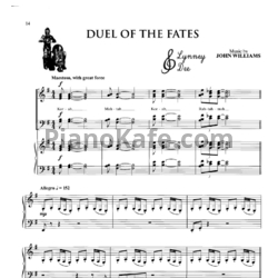 Ноты John Williams - Duel of the Fates - предпросмотр