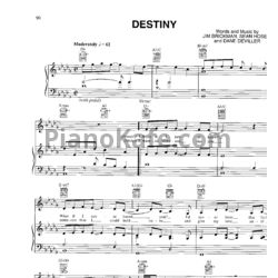Ноты Jim Brickman - Destiny - предпросмотр