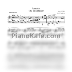Ноты Scott Joplin - The entertainer (Рэгтайм) - предпросмотр