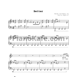Ноты Regina Spektor - Better - предпросмотр