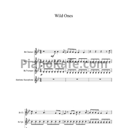 Ноты Flo Rida feat. Sia - Wild ones (Партитура) - предпросмотр