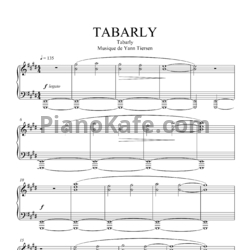 Ноты Yann Tiersen - Tabarly (Книга нот) - предпросмотр