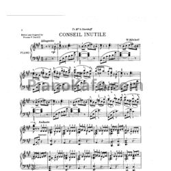 Ноты Владимир Ребиков - Conseil Inutile - предпросмотр