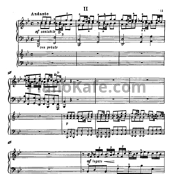 Ноты Георг Гендель - Концерт для фортепиано с оркестром фа мажор. Часть 2 - предпросмотр