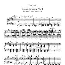 Ноты Ференц Лист - Mephisto Waltz No.1 - предпросмотр