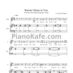 Ноты Grant Gustin – Running home to you - предпросмотр