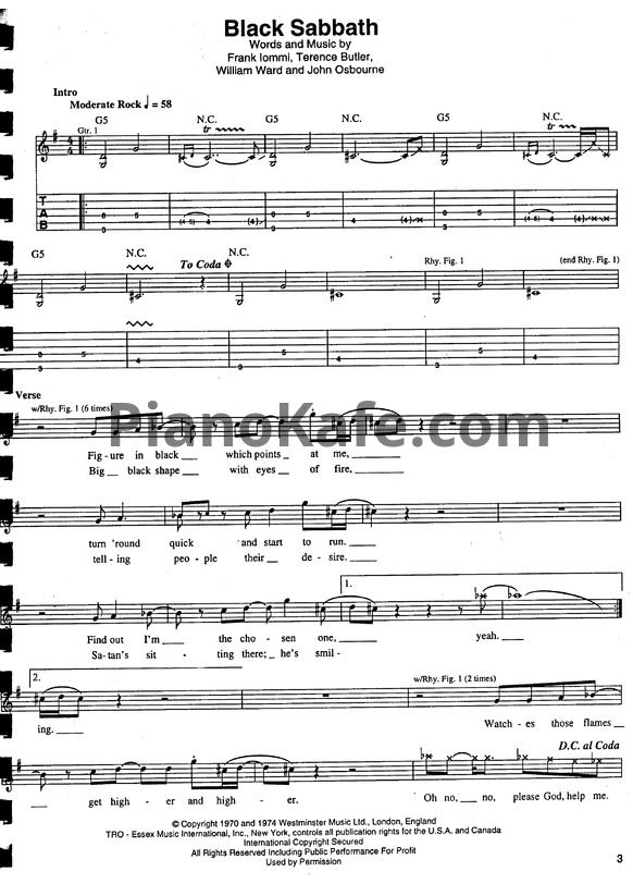 Ноты The best of Ozzy Osbourne (Книга нот) - PianoKafe.com