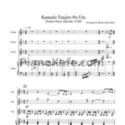 Ноты Samuel Kim - Kamado Tanjiro no Uta (Партитура)