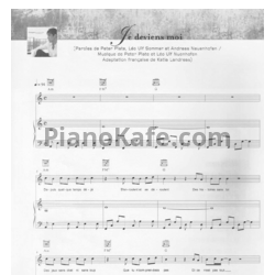 Ноты Gregory Lemarchal - Je deviens moi - предпросмотр