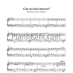 Ноты Kina feat. Adriana Proenza - Can we kiss forever?
