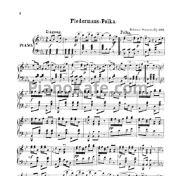 Ноты  Иоганн Штраус (сын) - Полька "Fledermaus" (Op. 362) - предпросмотр