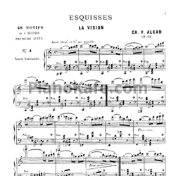 Ноты Шарль Алькан - 48 эскизов "Esquisses" (Op. 63) - предпросмотр