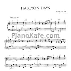 Ноты John Tesh - Halcyon days - предпросмотр