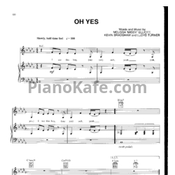 Ноты Whitney Houston - Oh yes - предпросмотр