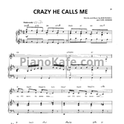 Ноты Billie Holiday - Crazy he calls me - предпросмотр