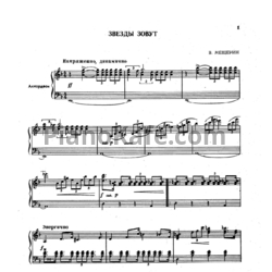 Ноты В. Мещерин - Звезды зовут - предпросмотр