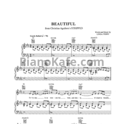 Ноты Christina Aguilera - Beautiful - предпросмотр