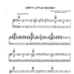Ноты The All-American Rejects - Dirty little secret - предпросмотр