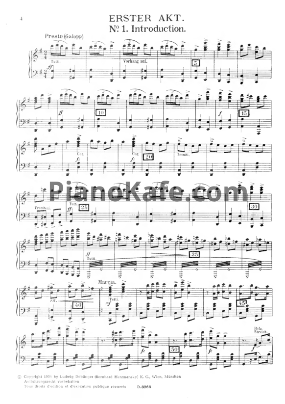 Ноты Франц Легар - Оперетта "Весёлая вдова" - PianoKafe.com
