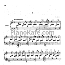 Ноты Антон Аренский - 3 пьесы для фортепиано (Op. 42, №3) - предпросмотр