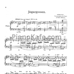Ноты Ян Сибелиус - 7 песен на слова Рунеберга (Op. 13). Переложение для фортепиано Karl Ekman - предпросмотр
