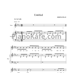 Ноты Simple Plan - Untitled