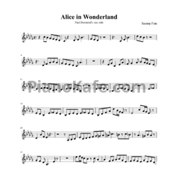Ноты Paul Desmond - Alice in wonderland - предпросмотр