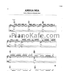 Ноты Alejandro Sanz - Amiga Mia