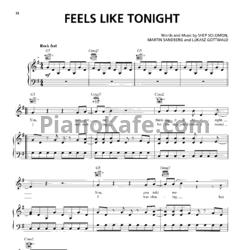 Ноты Daughtry - Feels like tonight - предпросмотр