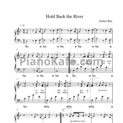 Ноты James Bay - Hold back the river