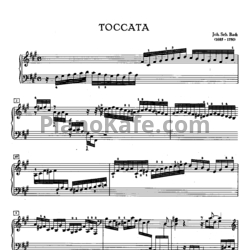 Ноты И. Бах - Токката фа-диез минор (BWV 910) - предпросмотр