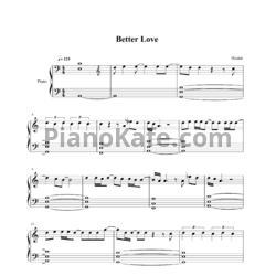 Ноты Hozier - Better love - предпросмотр