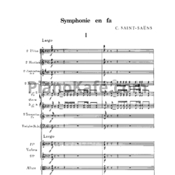 Ноты Камиль Сен-Санс - Симфония "Urbs Romana" фа мажор - предпросмотр