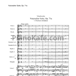 Ноты П. Чайковский - Сюита из балета "Щелкунчик" (Op. 71a, Партитура) - предпросмотр