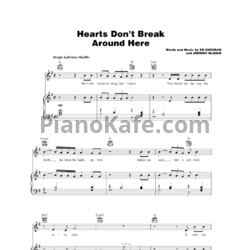 Ноты Ed Sheeran - Hearts don't break around here - предпросмотр