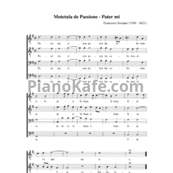 Ноты Ф. Сориано - Мотет "Pater mi" - предпросмотр