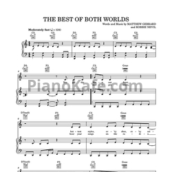 Ноты Miley Cyrus - The best of both worlds - предпросмотр