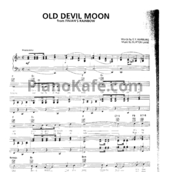 Ноты Burton Lane - Old devil moon - предпросмотр