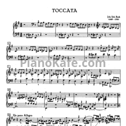 Ноты И. Бах - Токката ми минор (BWV 914) - предпросмотр