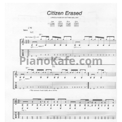 Ноты Muse - Citizen erased - предпросмотр