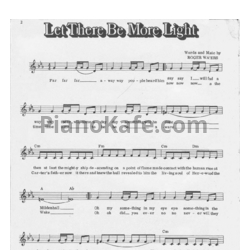 Ноты Pink Floyd - Let there be more light (Вокальная партия) - предпросмотр