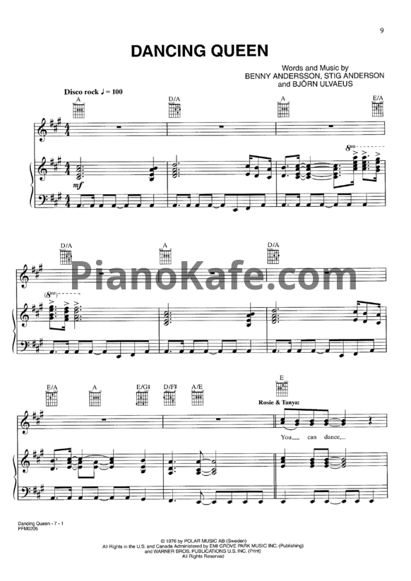 Ноты Benny Andersson and Bjorn Ulvaeus - Play the songs that inspired Mamma Mia! (Книга нот) - PianoKafe.com