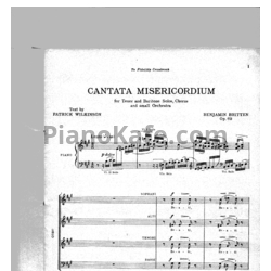 Ноты Бенджамин Бриттен - Кантата "Misericordium" (Op. 69) - предпросмотр
