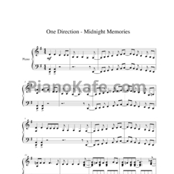 Ноты One Direction - Midnight memories - предпросмотр