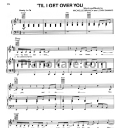 Ноты Michelle Branch - Til I get over you - предпросмотр