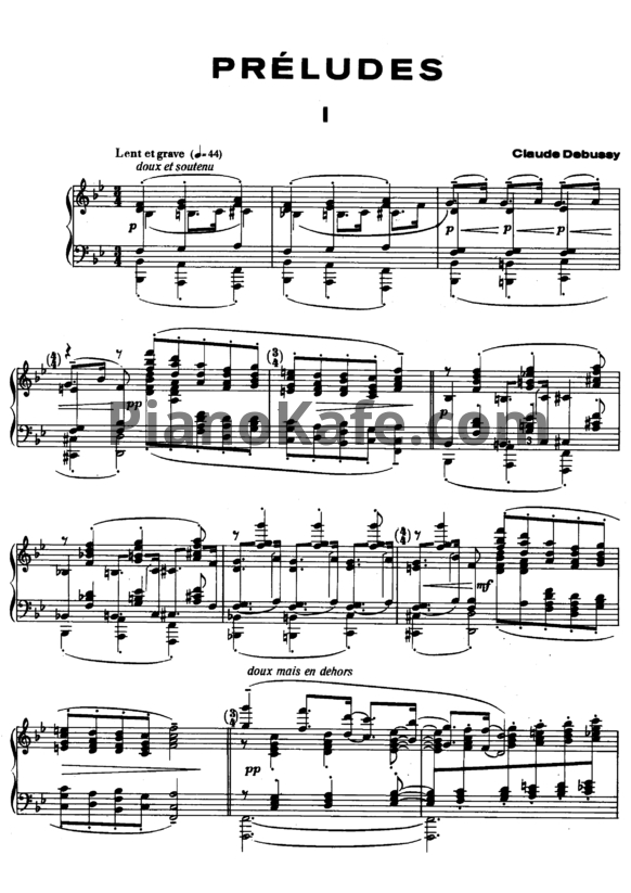Ноты Claude Debussy - Дельфийские танцовщицы - PianoKafe.com